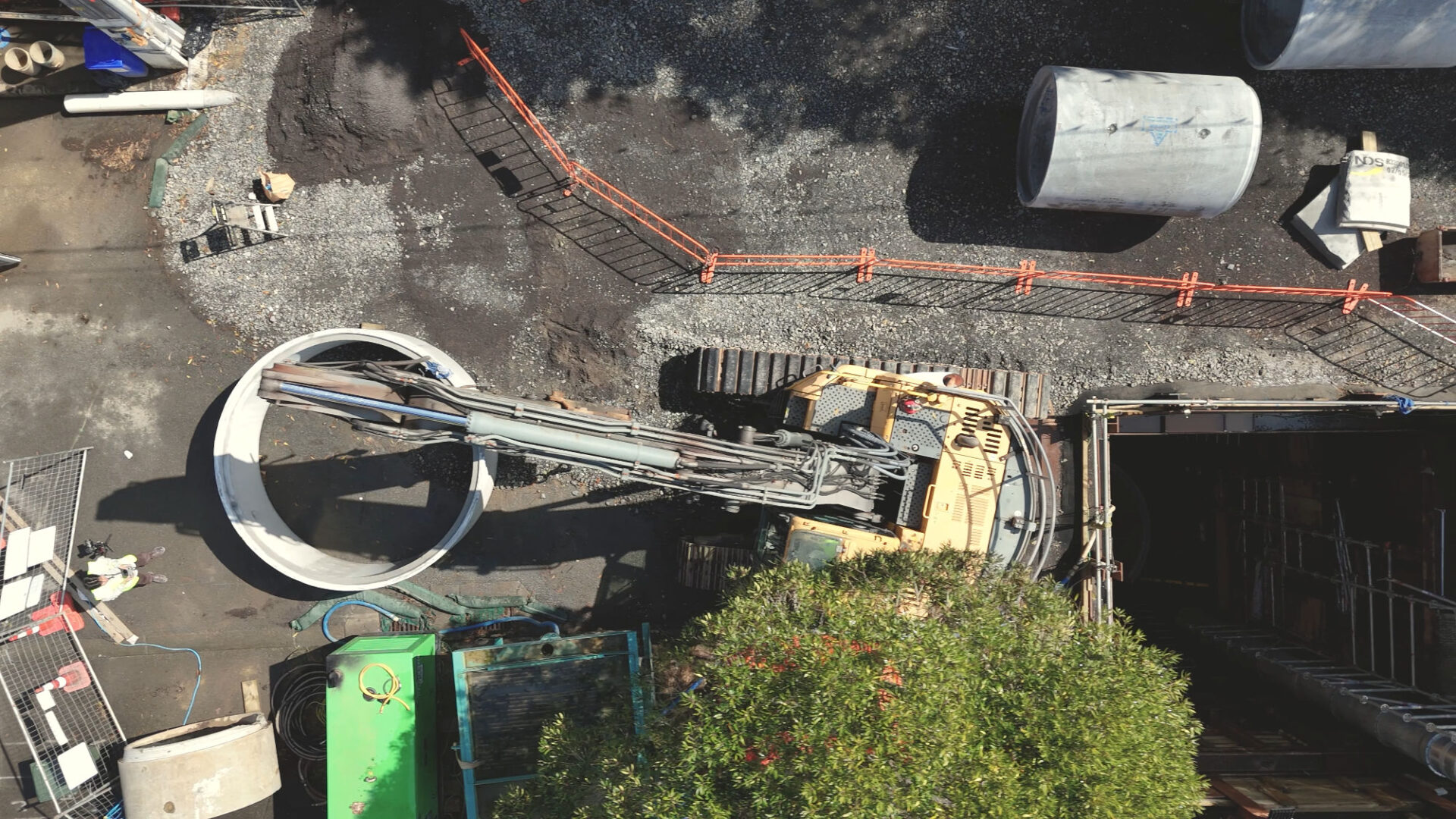 JZ March Excavation - excavator on an earthworks site in Auckland