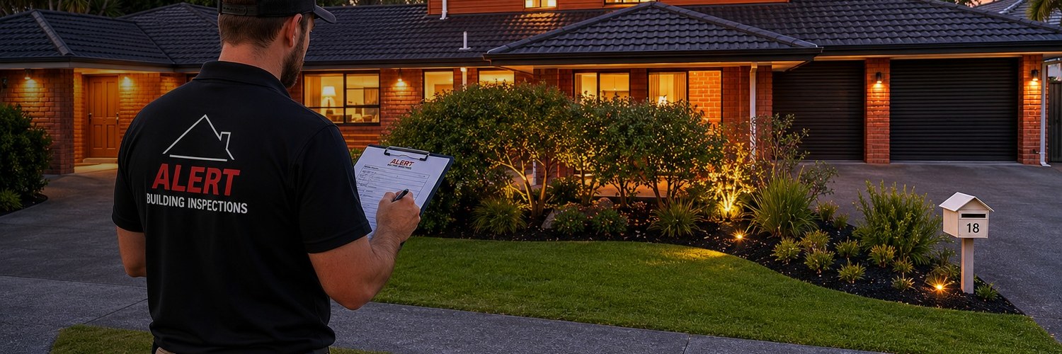 Alert Building Inspections - building inspector checking a home in Auckland