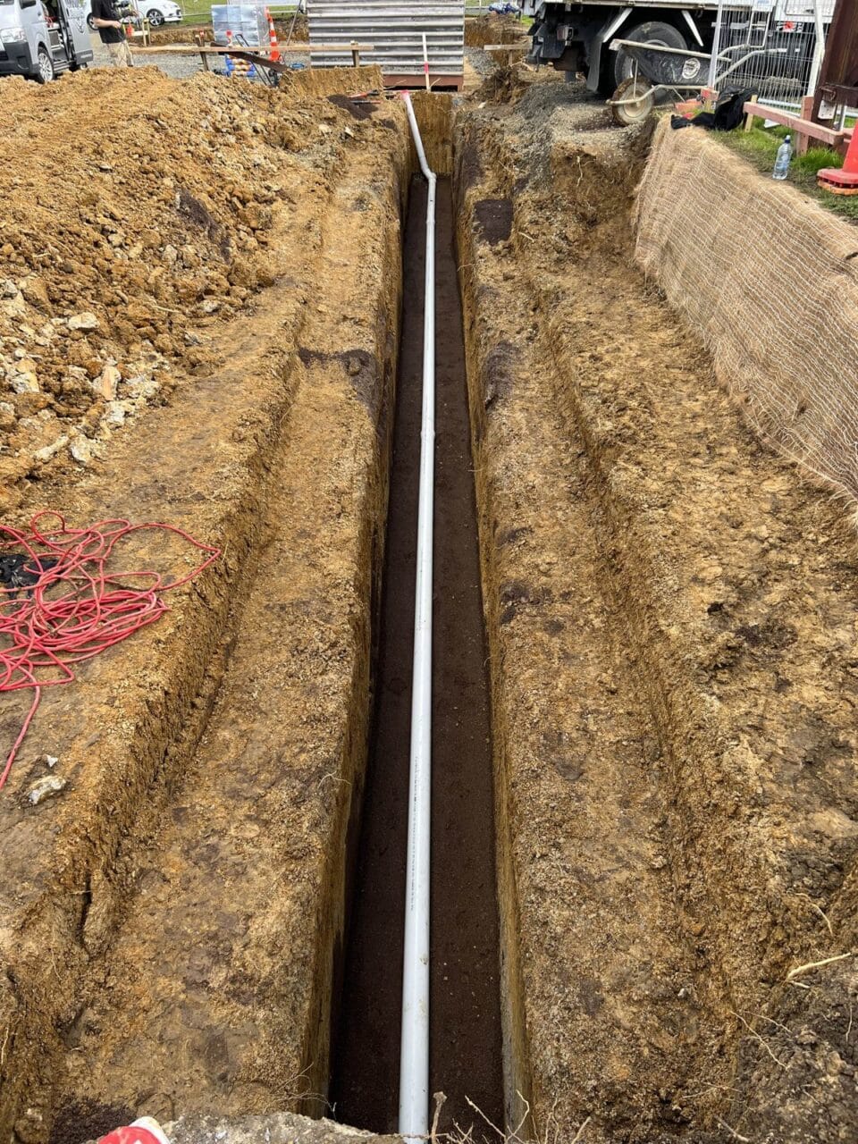 Pipeline Plumbing & Drainage - wastewater line for subdivision works in Auckland